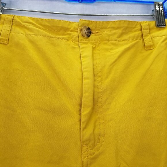 Sundance Junie Jo Chino Pants Womens Petite 14 Clover Yellow Straight Leg Cotton - Picture 3 of 15